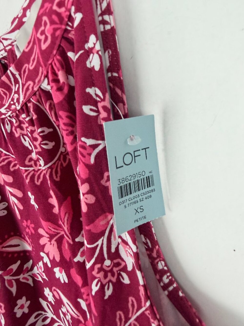 NWT LOFT Petites Paisley Flounce Mini Halter Dress Size XSP XS Petite NEW - Picture 7 of 13
